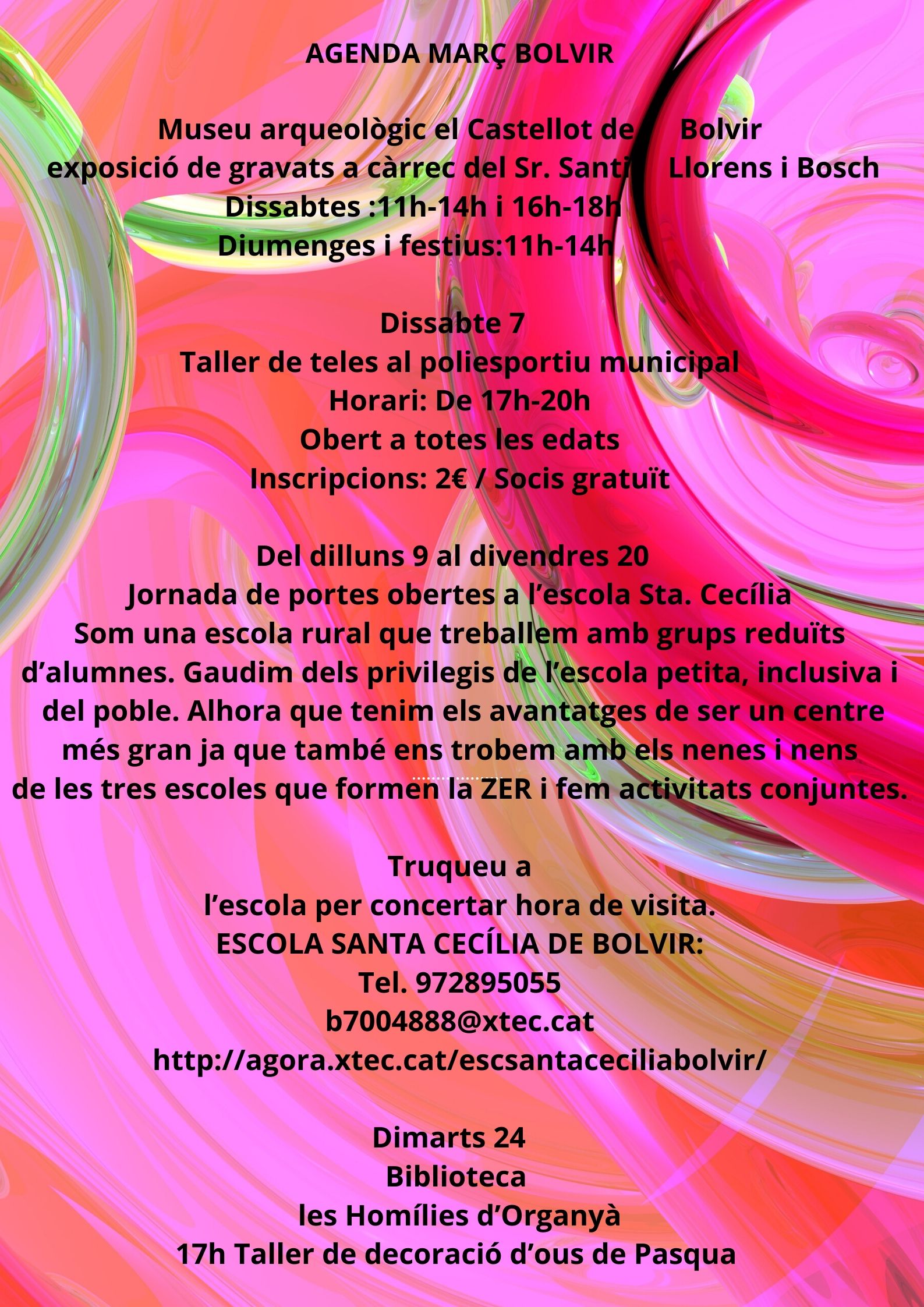 cartell activitats març